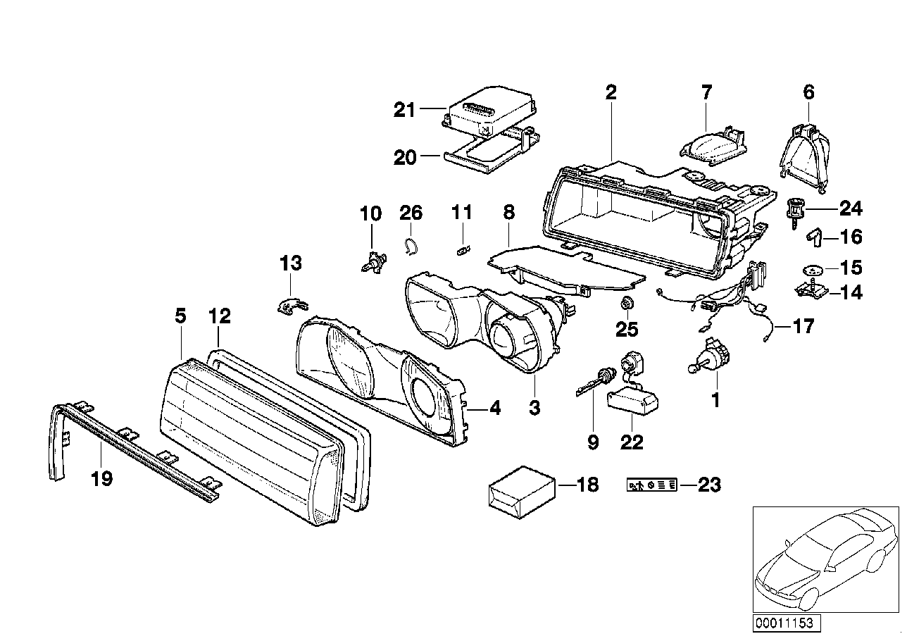 BMW 61-35-8-358-036 Ignition Element Xenon-Light