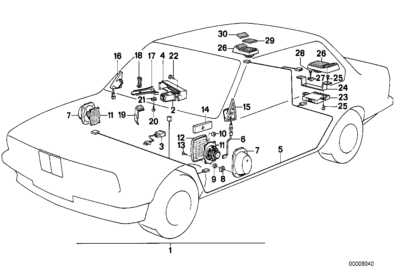 BMW 65-13-1-380-581 Loudspeaker Left Loudspeaker Left