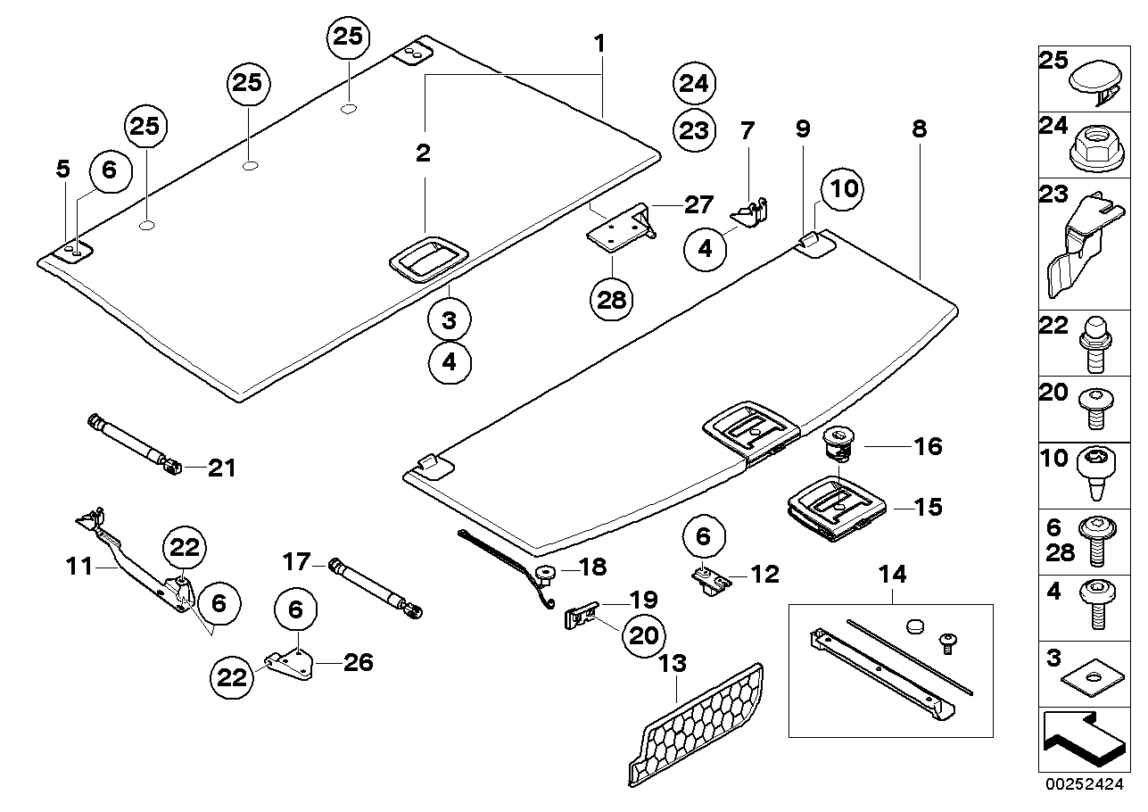 BMW 51-71-7-148-816 Set Of Hinges