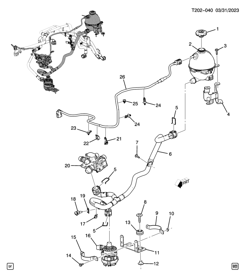 GM 85659019 HOSE ASM-DRV MOT BAT SURGE TK INL