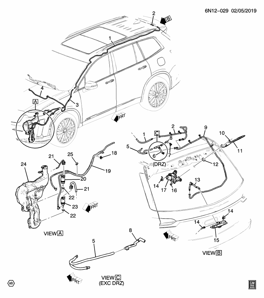 GM 84848287 HOSE ASM-SV DRVR INFO CAMERA NOZ (LIQ)