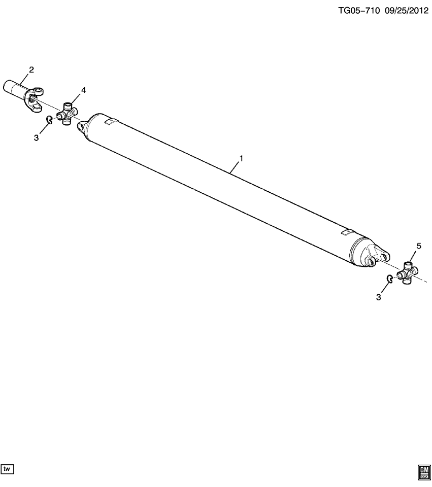GM 22849494 Shaft Asm-Propeller