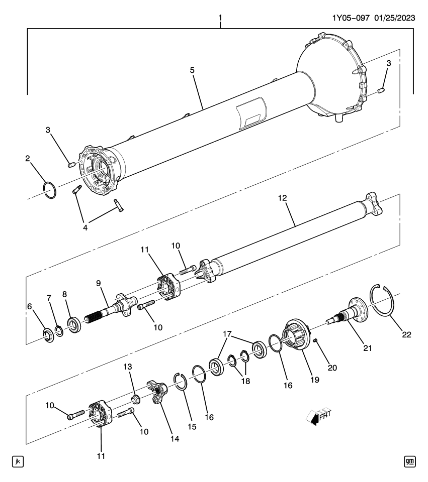 GM 19302505 Hub, Propeller Shaft (Auto Trans)