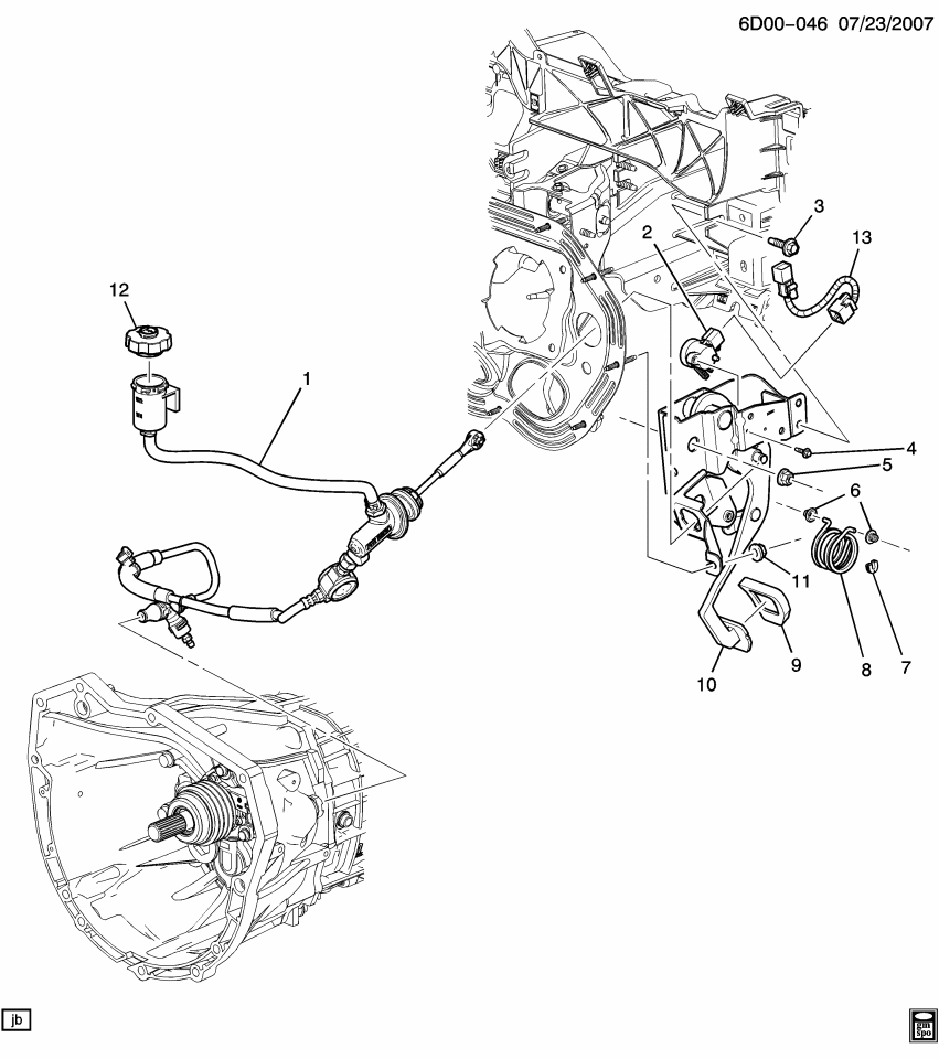 GM 25971503 Bushing-Clutch Pedal Return Spring Guide