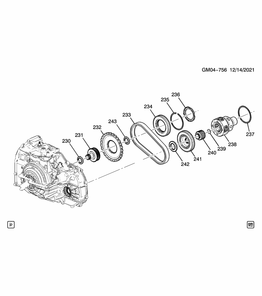 GM 24287983 Washer-Drive Sprocket Thrust