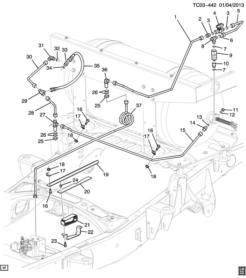 GM 22990944 Connector Asm-Fuel Tank Vent Pipe