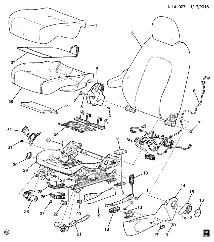 GM 42514215 Bracket-Front Seat Heater Control Module