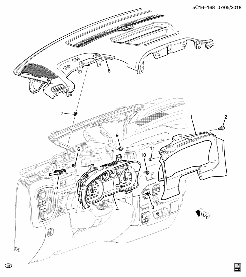 GM 84785454 Instrument Cluster