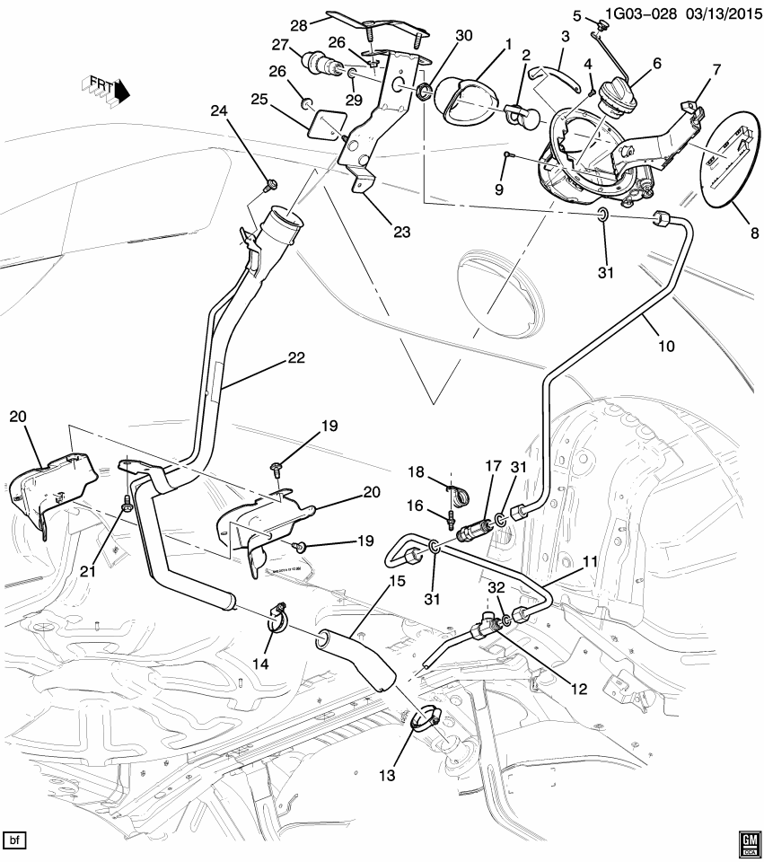 GM 22988368 Valve Asm-Cng Tank Filler Check