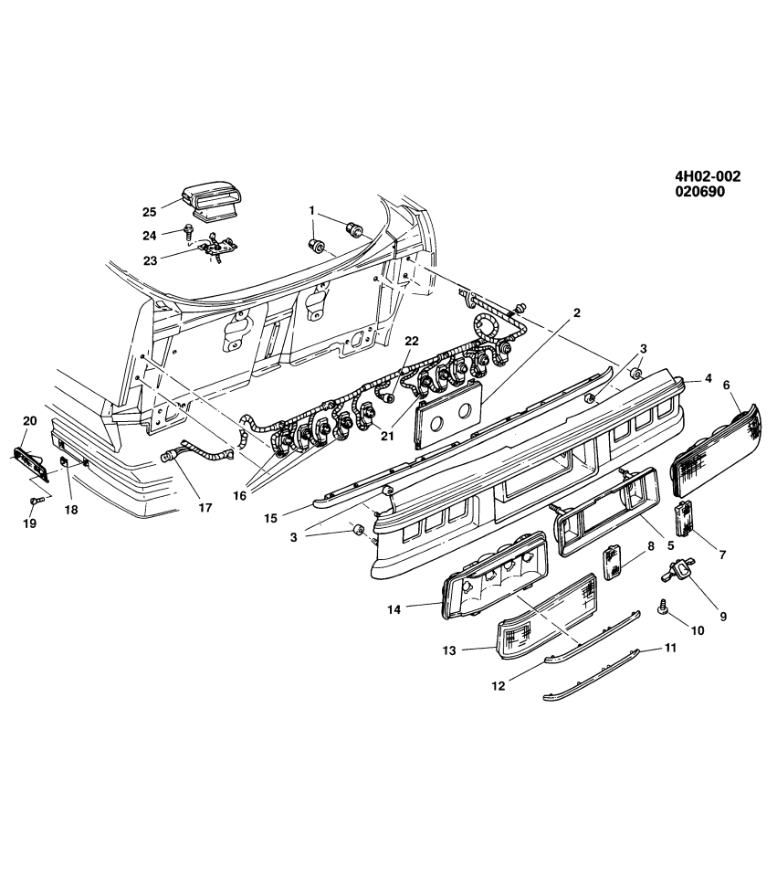 GM 20526300 Ret-Plate License