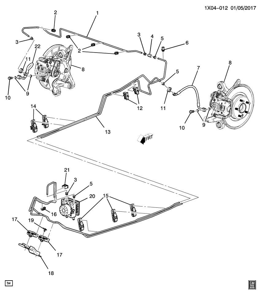 GM 23385609 Shield-Fuel Feed Front Pipe