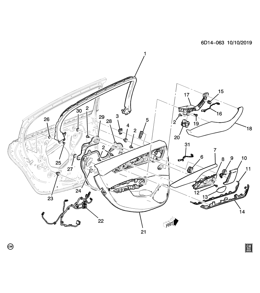 GM 84756291 TRIM ASM-RR S/D *SEDONA SAUVAE