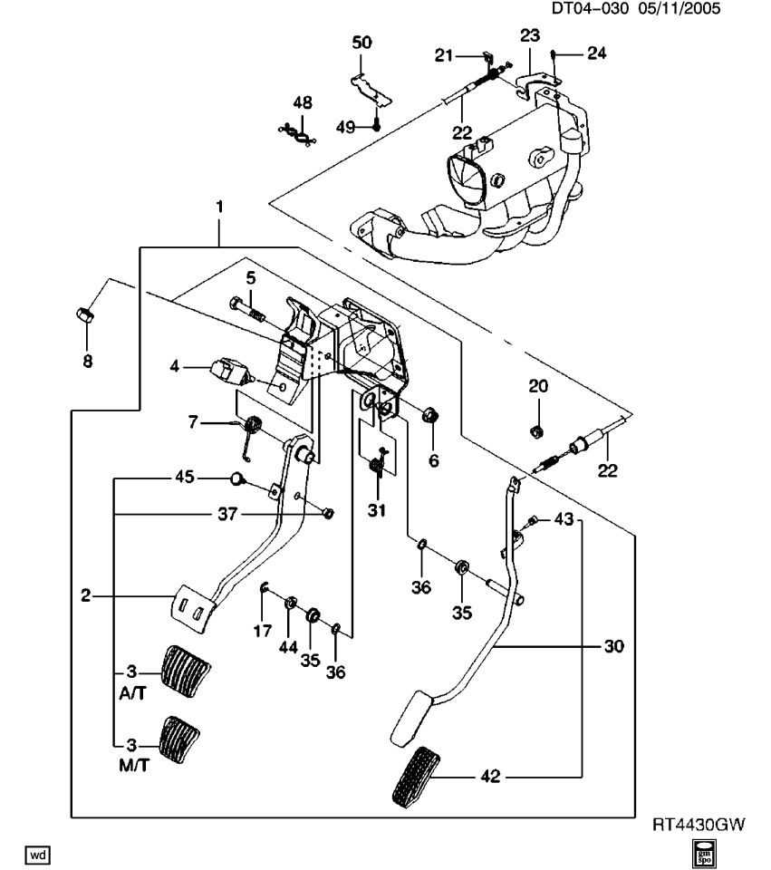 GM 94535308 Bushing, Brake Pedal