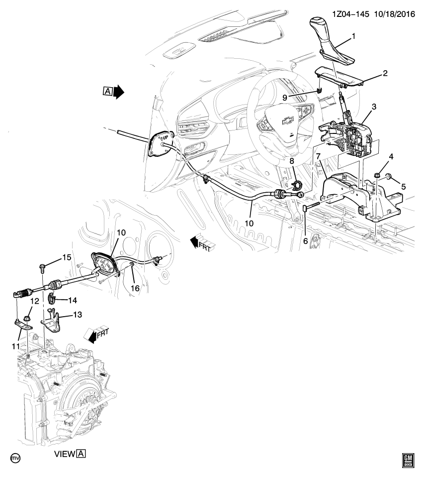 GM 23456046 Lever Asm-Automatic Transmission Range Selector