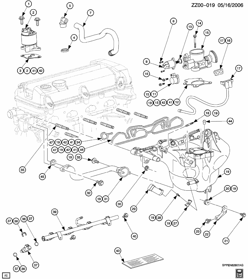 GM 21015429 Gasket, Intake Manifold