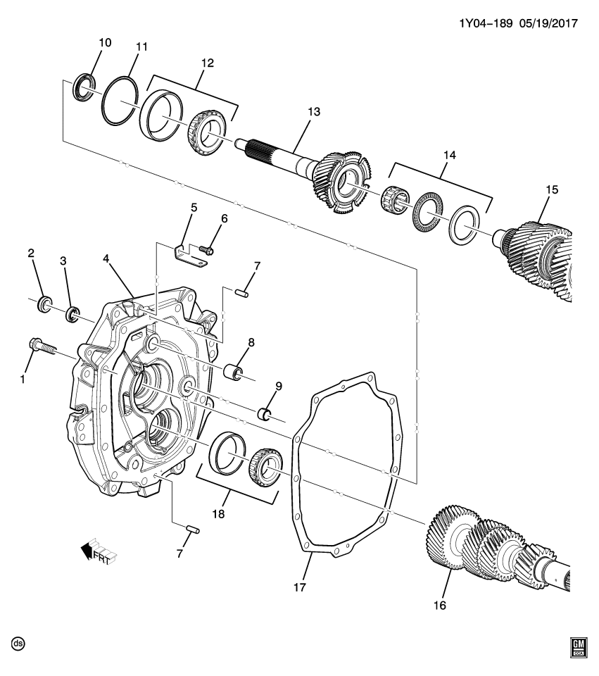 GM 19302619 Shaft, Input (31 Teeth)