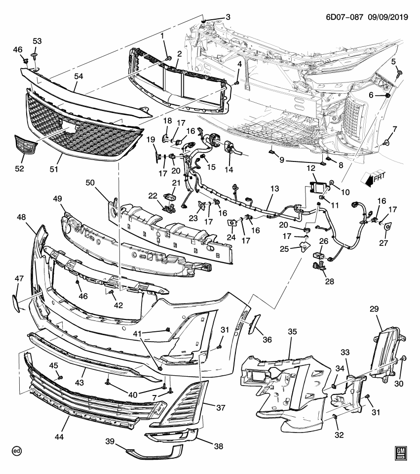 GM 84644165 HARNESS ASM-FRT OBJECT ALARM SEN WRG