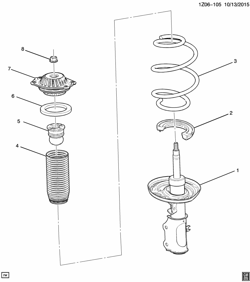 GM 84341196 SPRING-FRT COIL