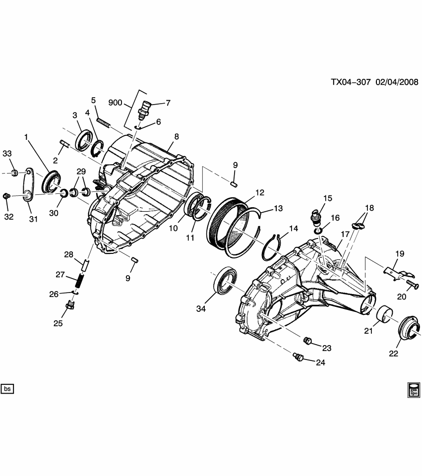 GM 19133014 Seal, Transfer Case Shift Lever (20X26X4)