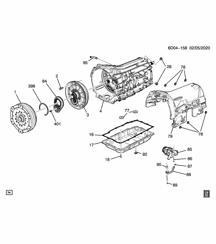 GM 24044857 COVER ASM-A/TRNS CASE FRT