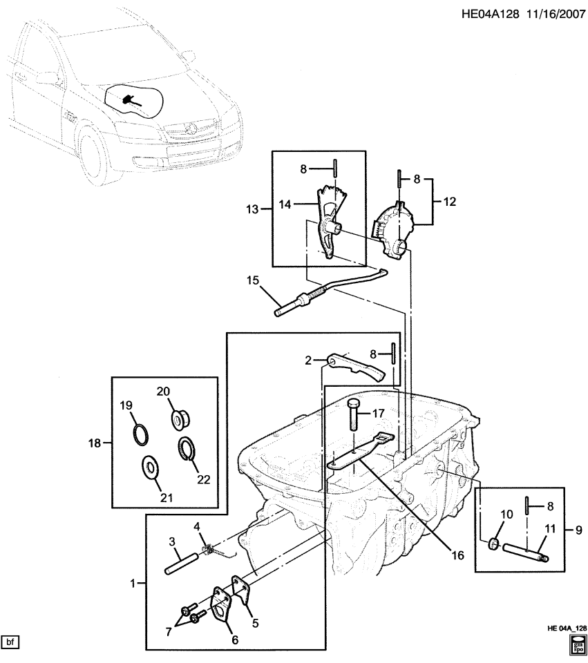GM 96041805 Nut Kit, Output Shift