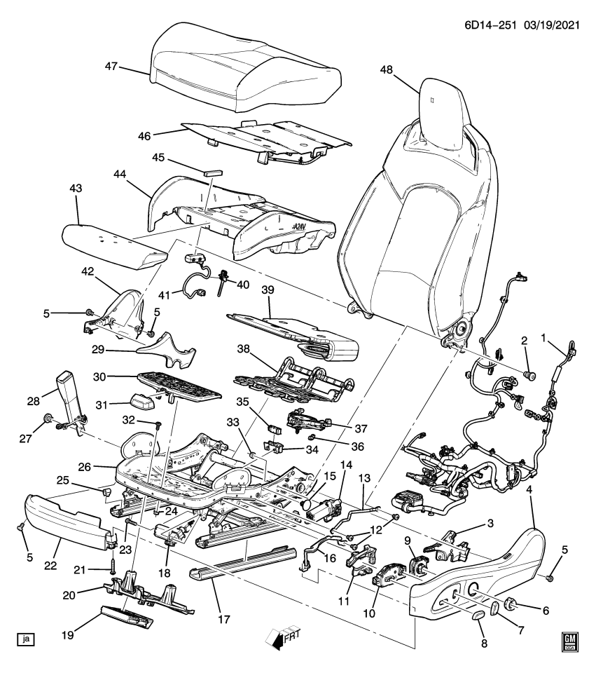 GM 84894692 HEATER ASM-F/SEAT CUSH