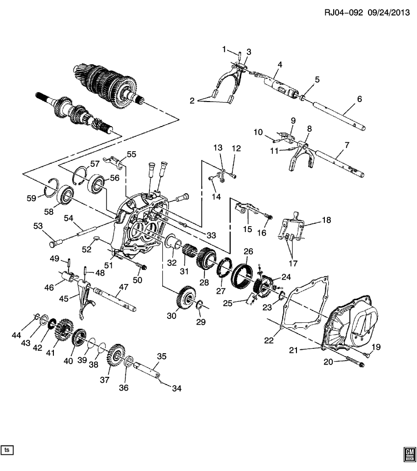 GM 24579220 Retainer-Rev Gear Syn