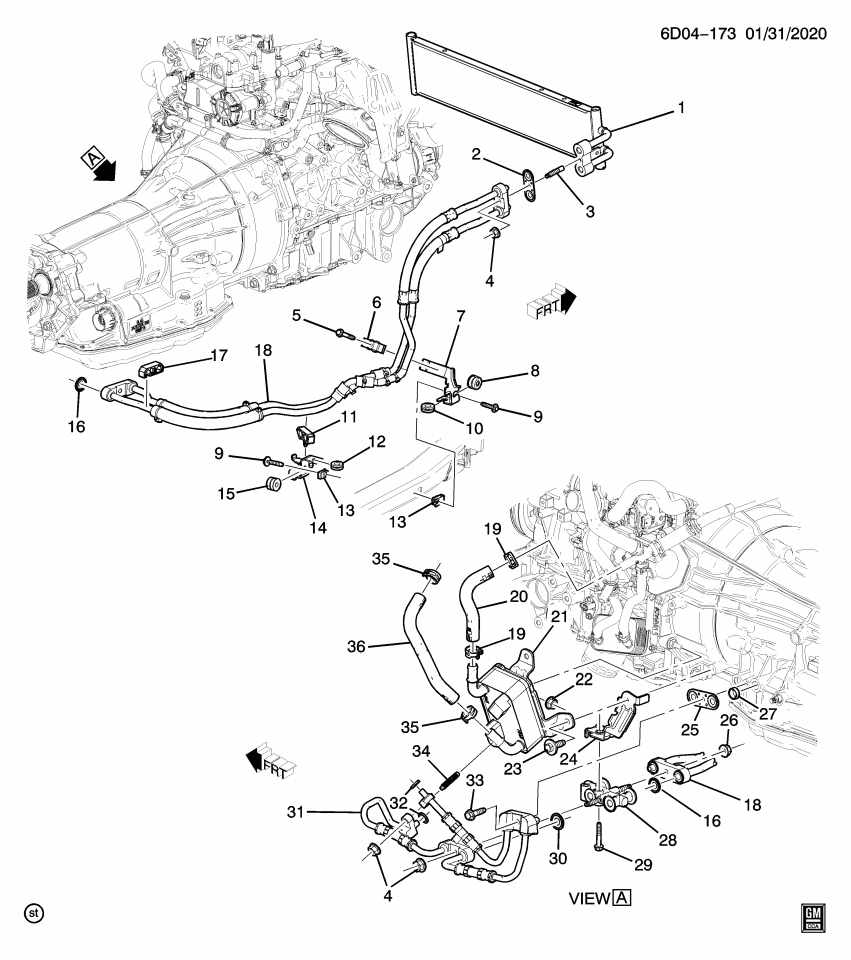 GM 84332962 BRACKET ASM-TRANS FLUID CLR PIPE