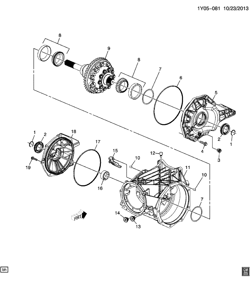 GM 84119805 HOUSING ASM-RR WHL DRV DIFF CARR