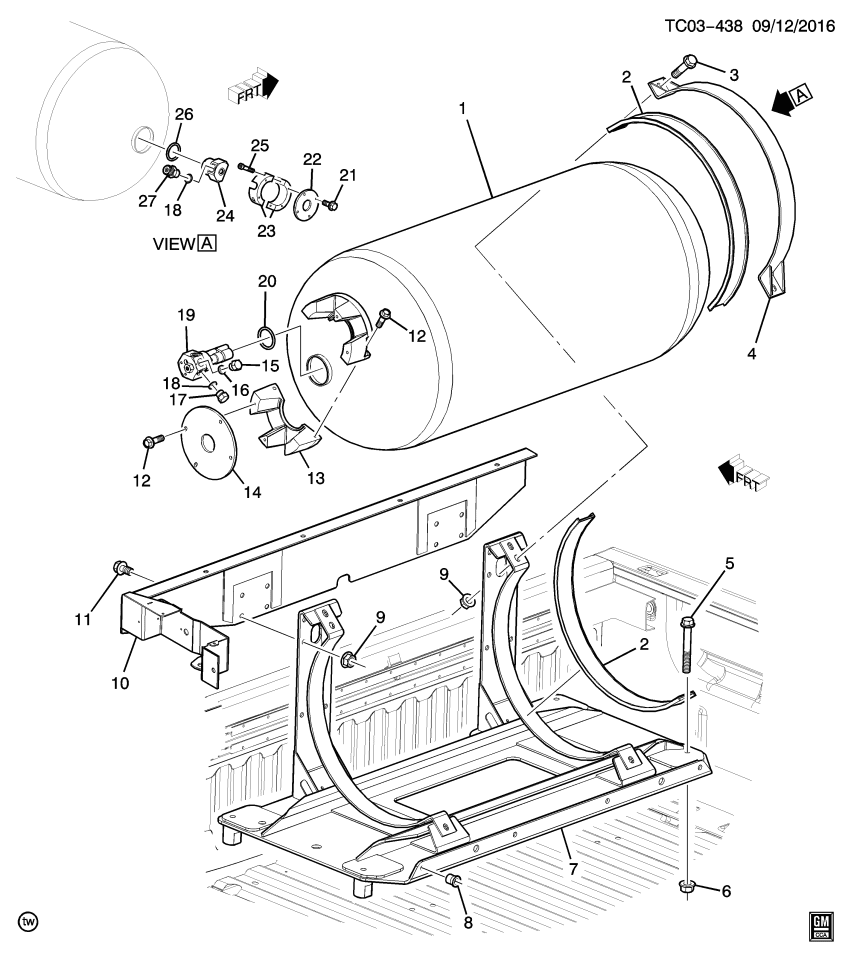 GM 22990931 Valve Asm-Cng Tank Pressure Relief