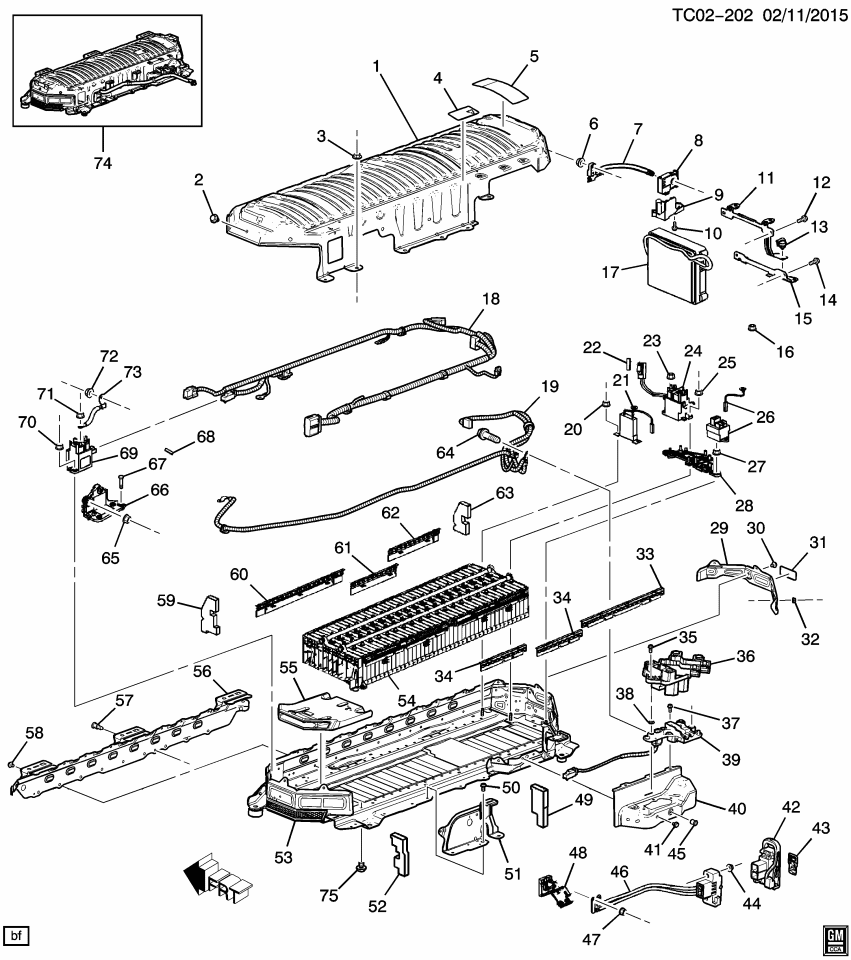 GM 25926173 Cover Asm-Drive Motor Battery (Front)