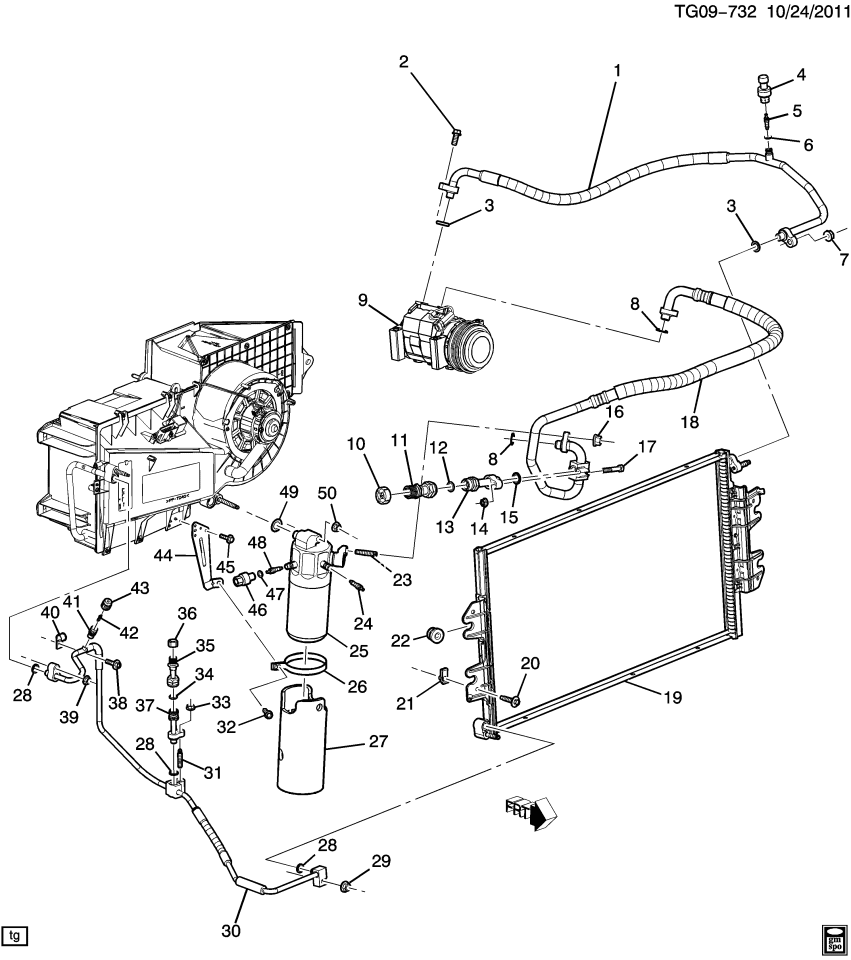 GM 25918383 Connector Kit-A/C Compressor Tube