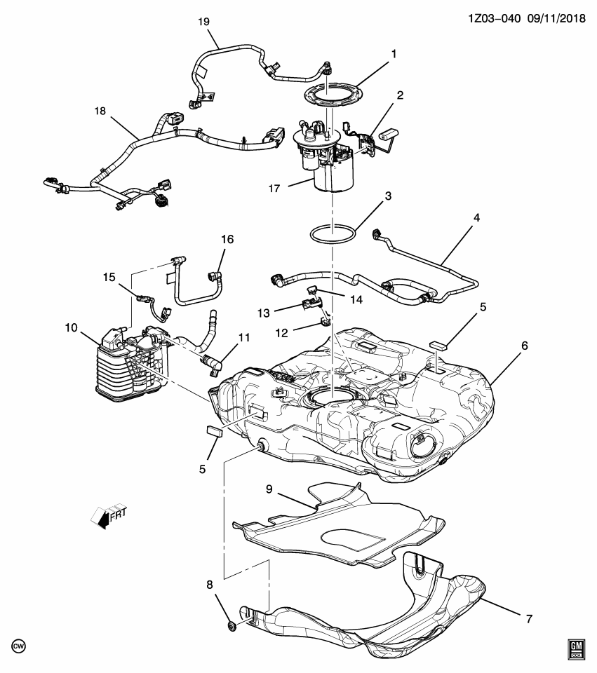 GM 84944779 HARNESS ASM-F/TNK F/PMP MDL WRG