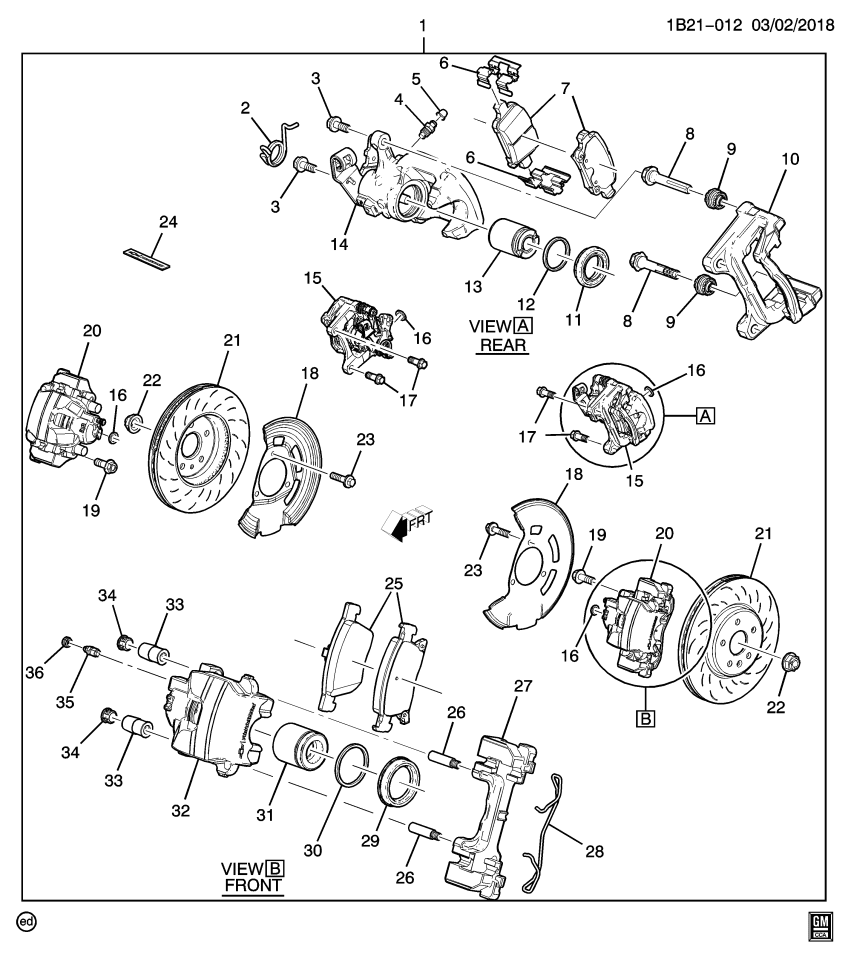 GM 13507476 HOUSING ASM-RR BRK CLPR