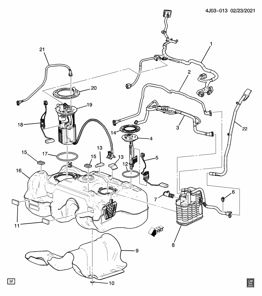 GM 42751801 HOSE ASM-EVAP EMIS CNSTR AIR INL