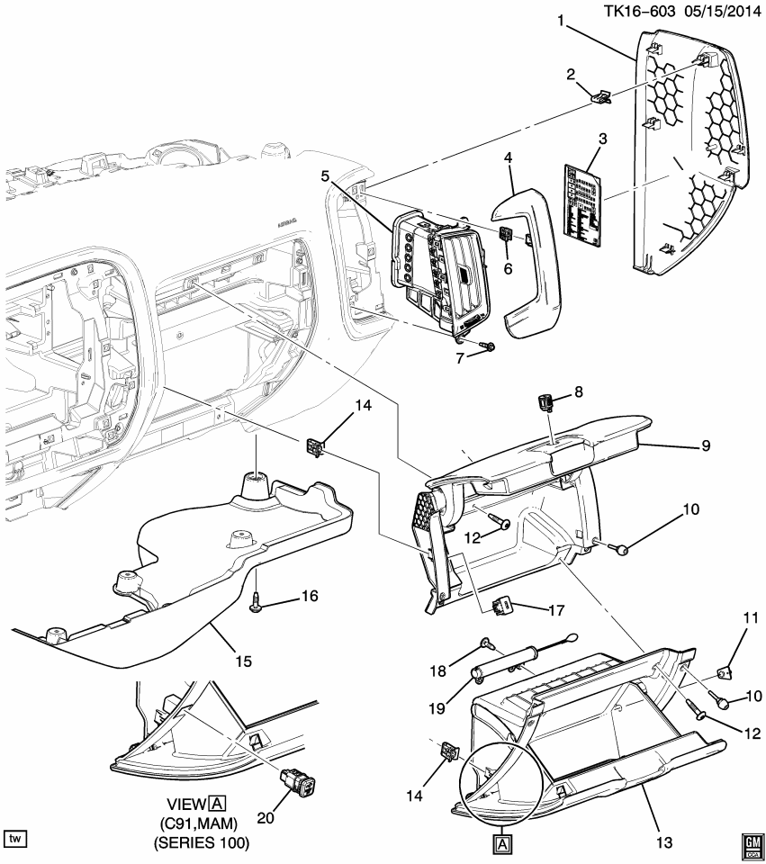 GM 84062145 Bezel Asm-Instrument Panel Air Outlet *Real Tree Cam