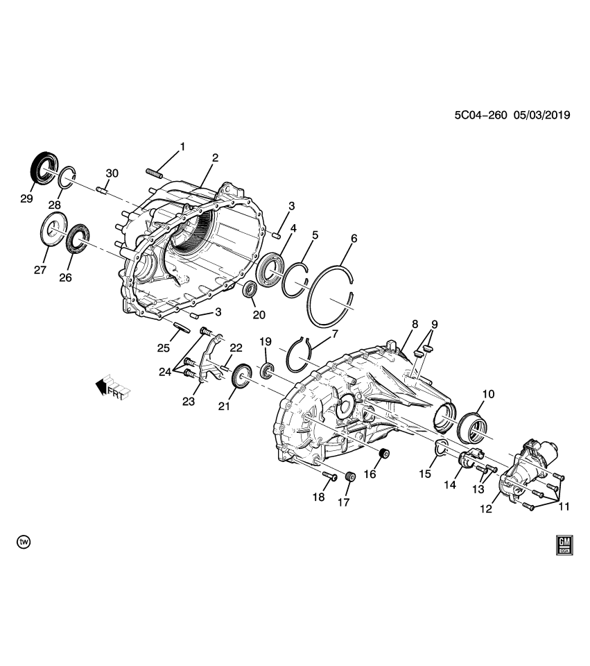 GM 11602365 BOLT, TRFER CASE TWO/FOUR WHL DRV CMPD GR BRKT