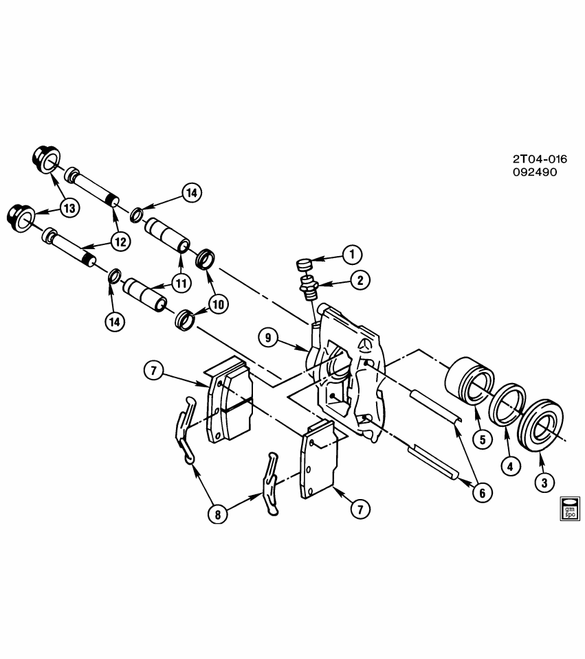 GM 3487487 Pin Kit, Front Disc Brake Pad