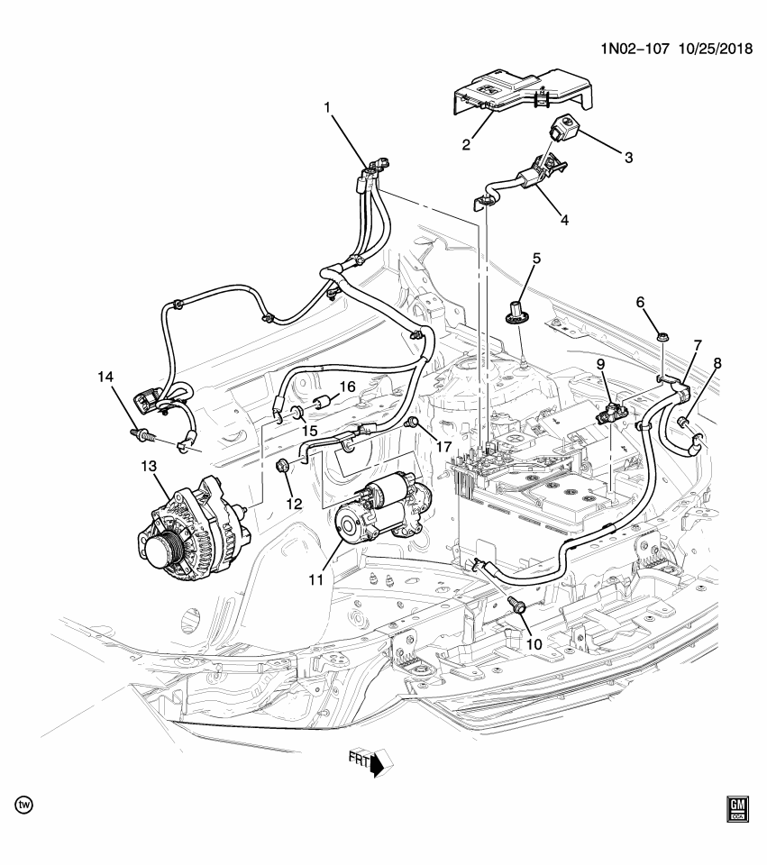 GM 84792631 Positive Cable