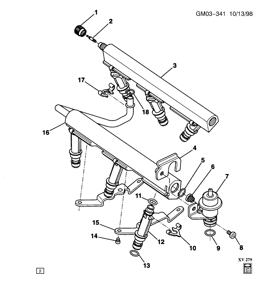 GM 17113033 BRACKET KIT, Fuel Injection
