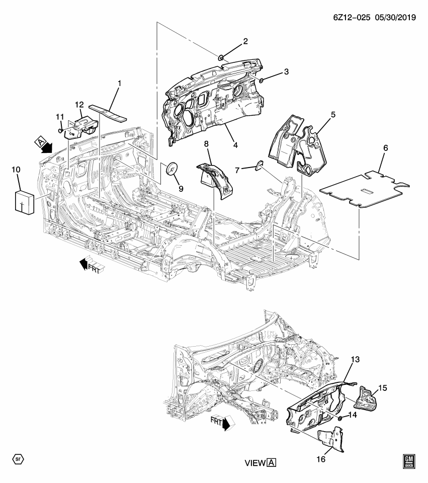 GM 84482592 INSULATOR-I/P LWR