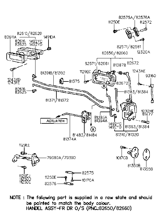 Hyundai 82572-28000 Hook-Seat Belt, RH