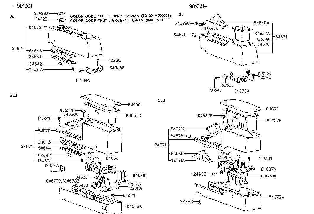 Hyundai 84657-33010-AQ Tray-Rear Console, Upper
