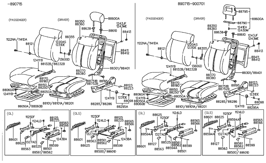 Hyundai 88501-33000 Track-Front Seat, LH