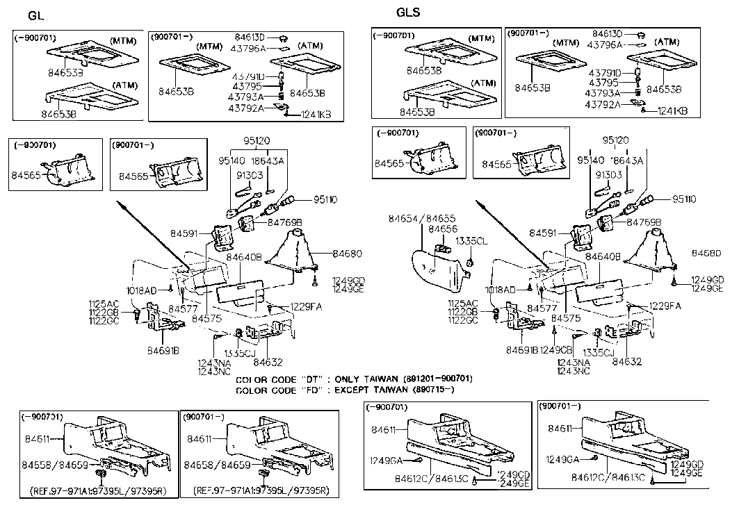 Hyundai 84658-33000-AU Cover-Blanking Front Console, LH