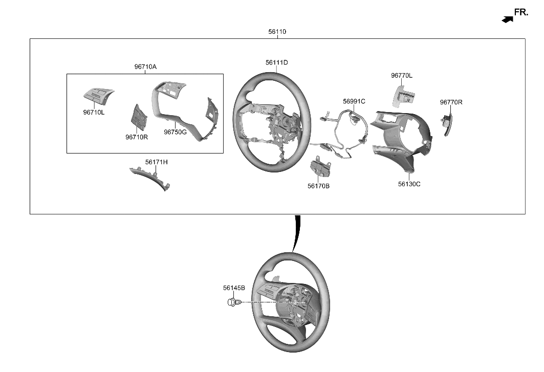 Hyundai 56170-L0000 Dynamic DAMPER Assembly