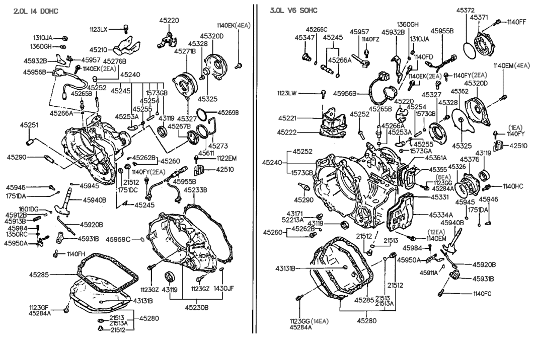 Hyundai 45361-38010 Gasket-Idler Cover