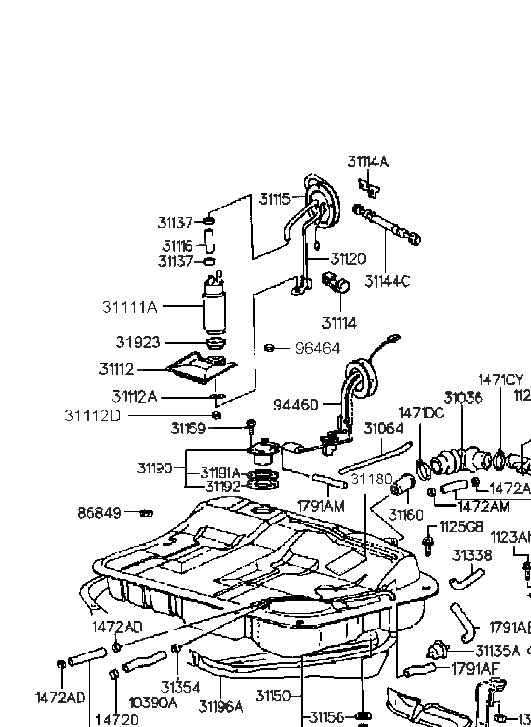 Hyundai 31064-34510 Hose-Tube To Valve