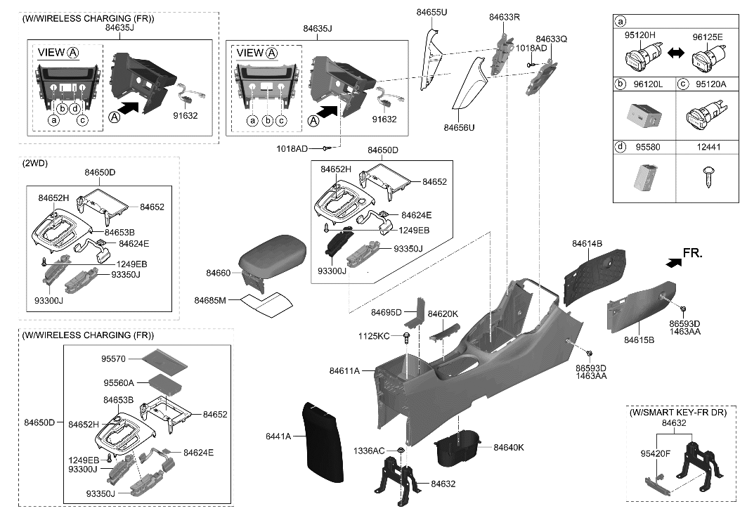 Hyundai 95560-J9000 Unit Assembly-Wireless Charging