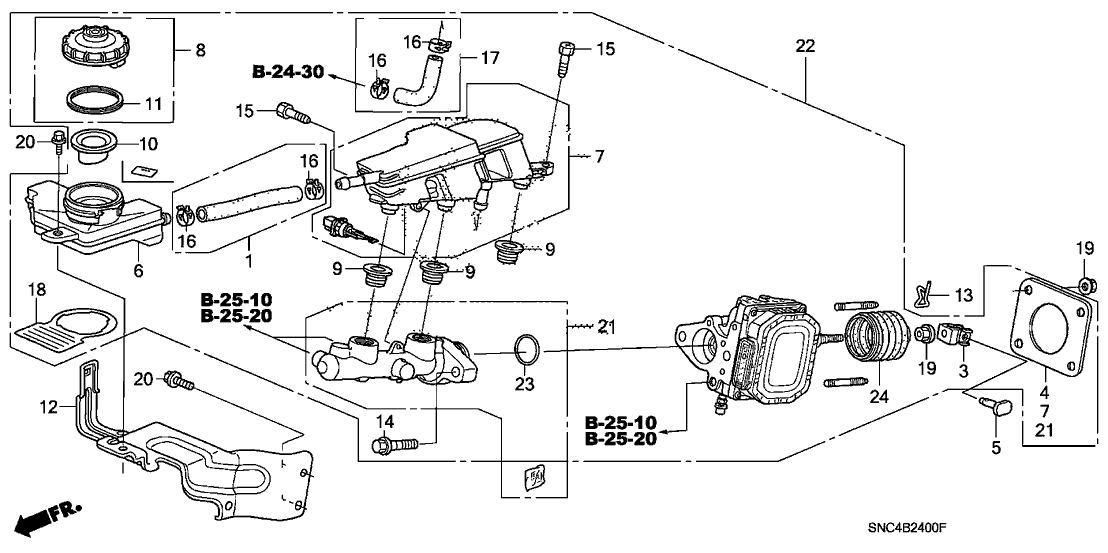 Honda 46956-SNC-A01 Bolt, Flange (10X32)